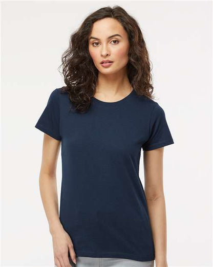 Custom Embroidered  M&O Women's Gold Soft Touch T-Shirt 4810  