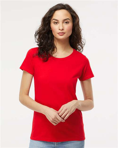 Custom Embroidered  M&O Women's Gold Soft Touch T-Shirt 4810  