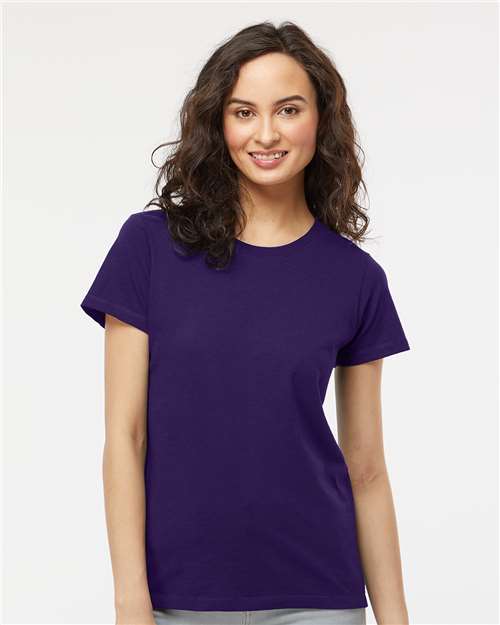 Custom Embroidered  M&O Women's Gold Soft Touch T-Shirt 4810  