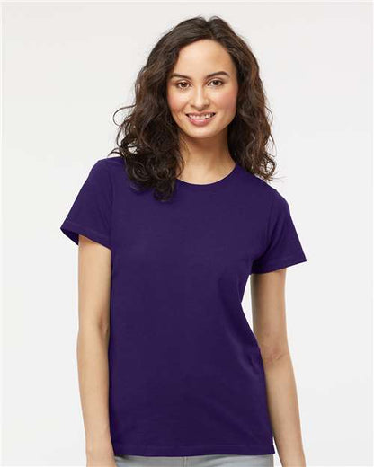 Custom Embroidered  M&O Women's Gold Soft Touch T-Shirt 4810  