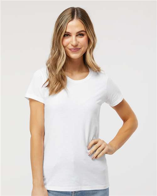 Custom Embroidered  M&O Women's Gold Soft Touch T-Shirt 4810  