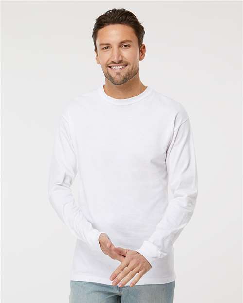 Custom Embroidered  M&O Gold Soft Touch Long Sleeve T-Shirt 4820  