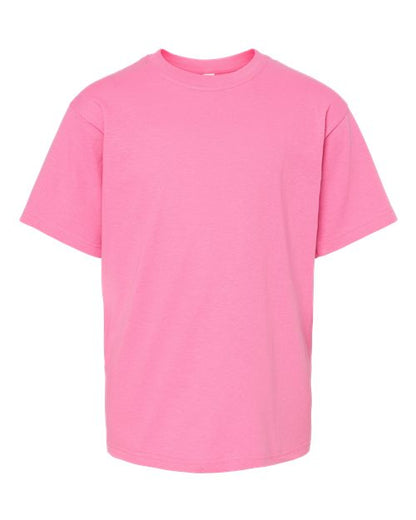 M&O Youth Gold Soft Touch T-Shirt 4850 Azalea