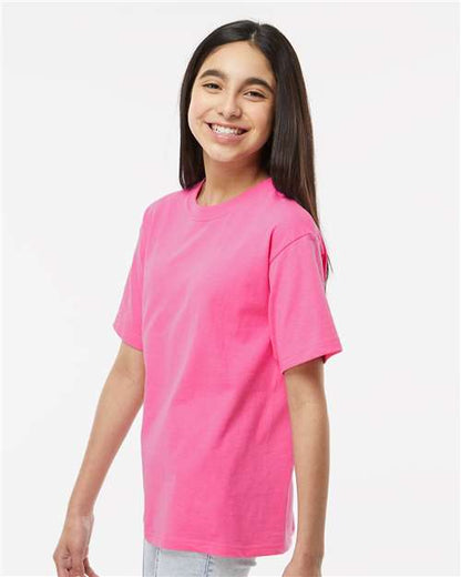 M&O Youth Gold Soft Touch T-Shirt 4850 Azalea