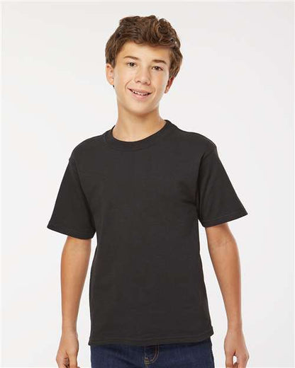 M&O Youth Gold Soft Touch T-Shirt 4850 Black