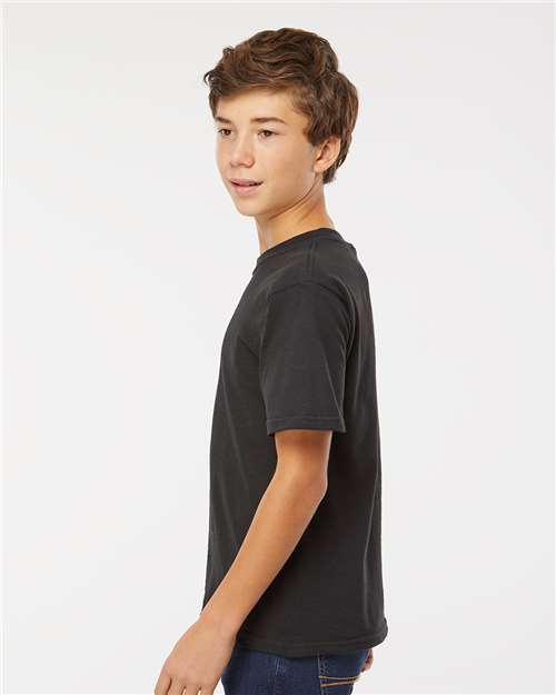 M&O Youth Gold Soft Touch T-Shirt 4850 Black