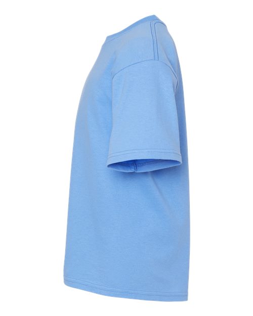 M&O Youth Gold Soft Touch T-Shirt 4850 Carolina Blue
