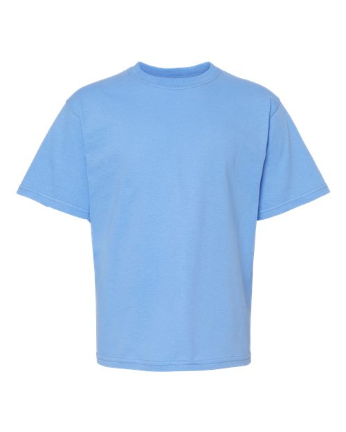 M&O Youth Gold Soft Touch T-Shirt 4850 Carolina Blue