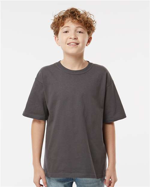 M&O Youth Gold Soft Touch T-Shirt 4850 Charcoal