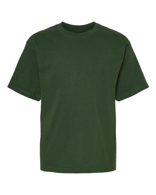 M&O Youth Gold Soft Touch T-Shirt 4850 Forest Green