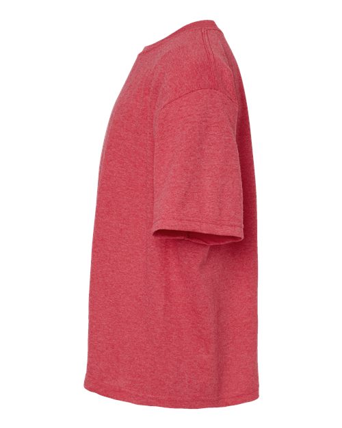 M&O Youth Gold Soft Touch T-Shirt 4850 Heather Red