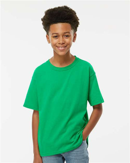 M&O Youth Gold Soft Touch T-Shirt 4850 Irish Green