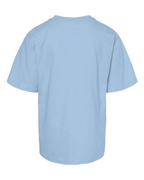 M&O Youth Gold Soft Touch T-Shirt 4850 Light Blue