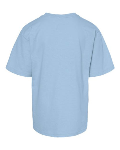 M&O Youth Gold Soft Touch T-Shirt 4850 Light Blue