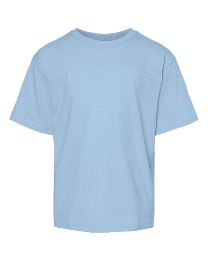 M&O Youth Gold Soft Touch T-Shirt 4850 Light Blue