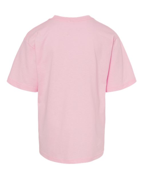 M&O Youth Gold Soft Touch T-Shirt 4850 Light Pink