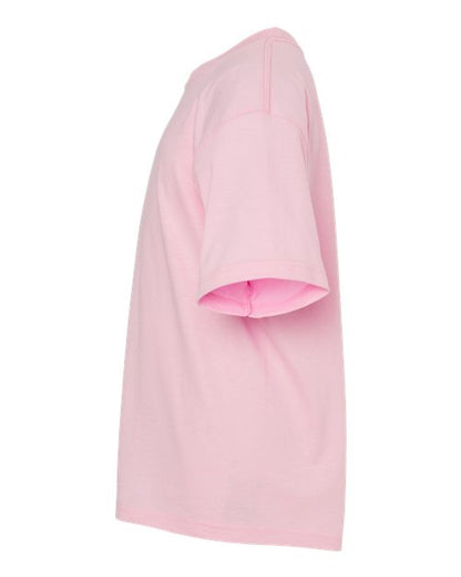 M&O Youth Gold Soft Touch T-Shirt 4850 Light Pink