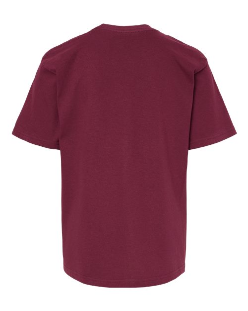 M&O Youth Gold Soft Touch T-Shirt 4850 Maroon