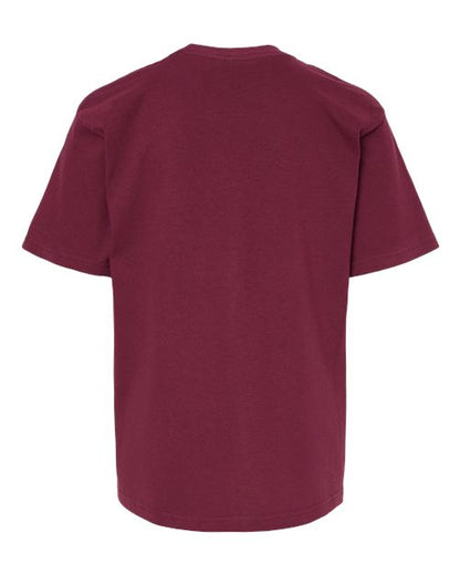 M&O Youth Gold Soft Touch T-Shirt 4850 Maroon
