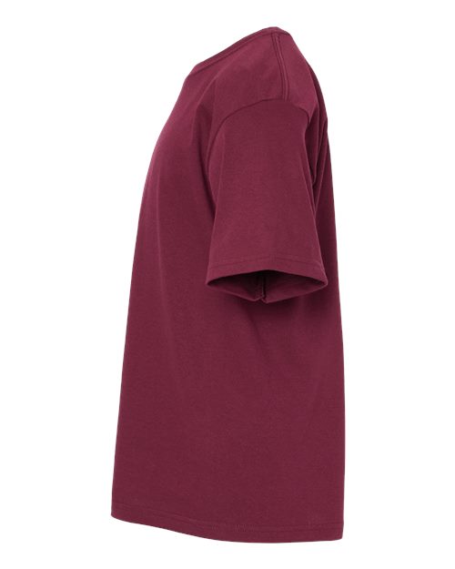 M&O Youth Gold Soft Touch T-Shirt 4850 Maroon
