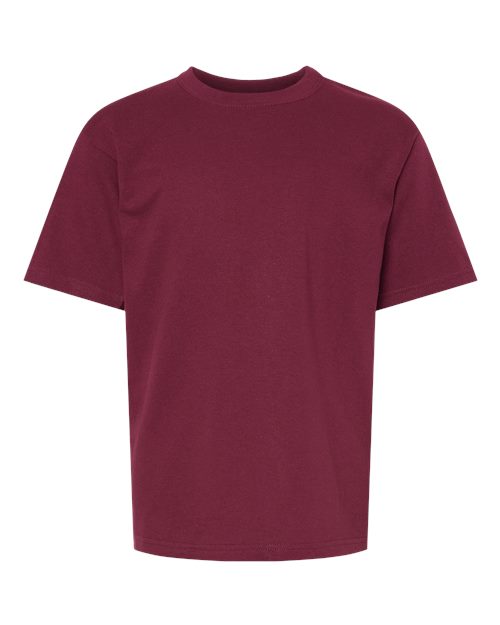 M&O Youth Gold Soft Touch T-Shirt 4850 Maroon