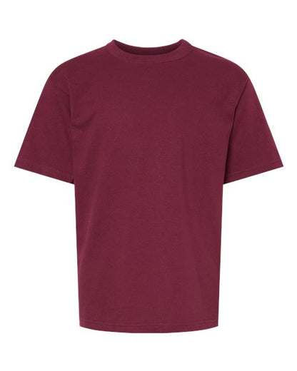 M&O Youth Gold Soft Touch T-Shirt 4850 Maroon