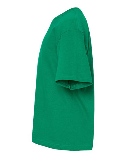 M&O Youth Gold Soft Touch T-Shirt 4850 Fine Kelly Green