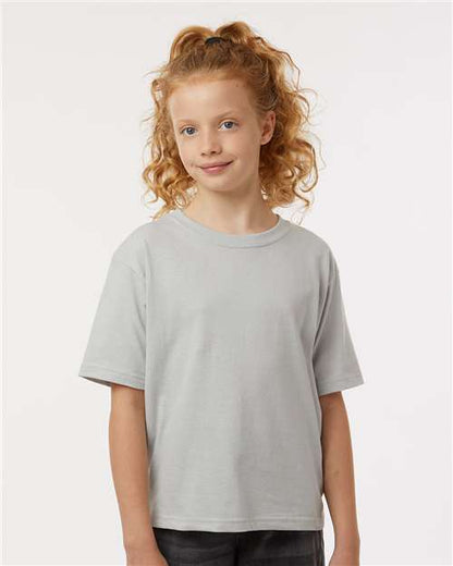 M&O Youth Gold Soft Touch T-Shirt 4850 Platinum