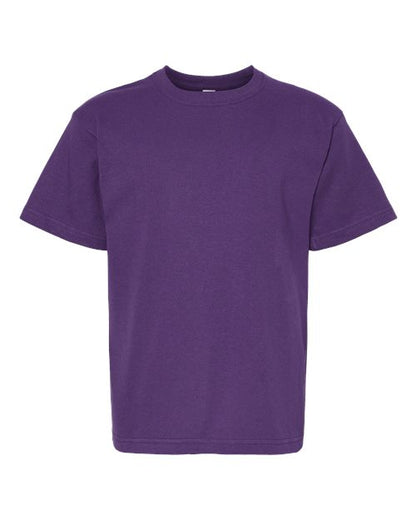 M&O Youth Gold Soft Touch T-Shirt 4850 Purple