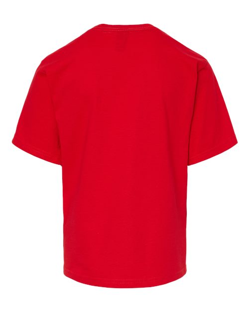 M&O Youth Gold Soft Touch T-Shirt 4850 Deep Red