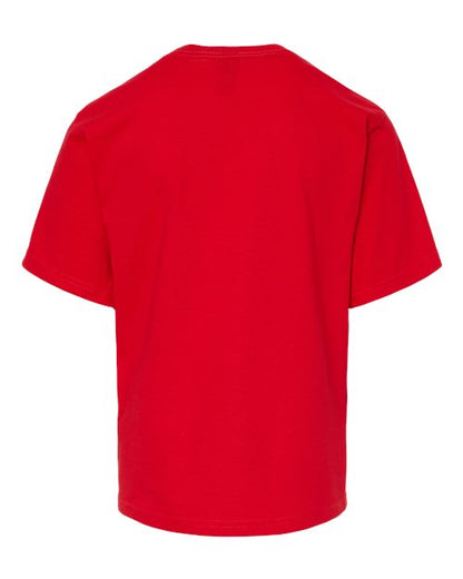 M&O Youth Gold Soft Touch T-Shirt 4850 Deep Red