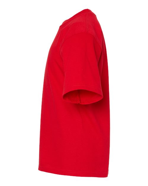 M&O Youth Gold Soft Touch T-Shirt 4850 Deep Red