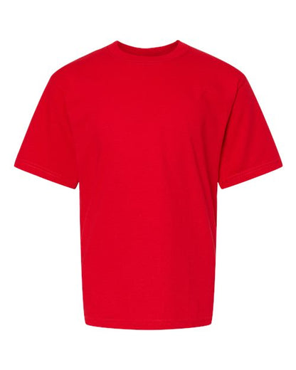 M&O Youth Gold Soft Touch T-Shirt 4850 Deep Red