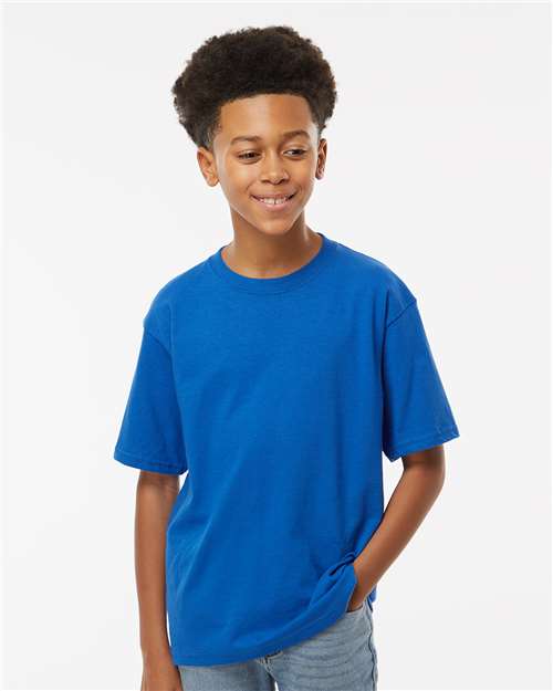 M&O Youth Gold Soft Touch T-Shirt 4850 Royal