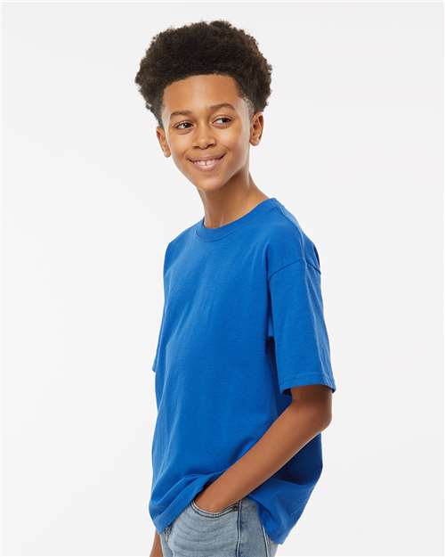 M&O Youth Gold Soft Touch T-Shirt 4850 Royal