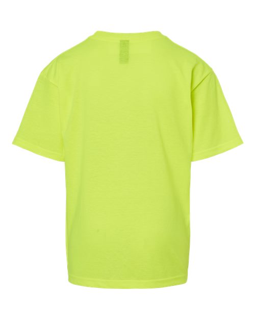 M&O Youth Gold Soft Touch T-Shirt 4850 Safety Green