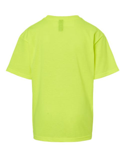 M&O Youth Gold Soft Touch T-Shirt 4850 Safety Green