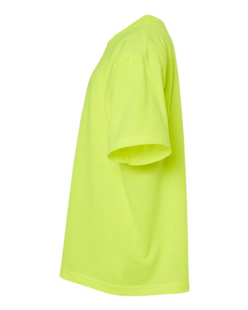 M&O Youth Gold Soft Touch T-Shirt 4850 Safety Green