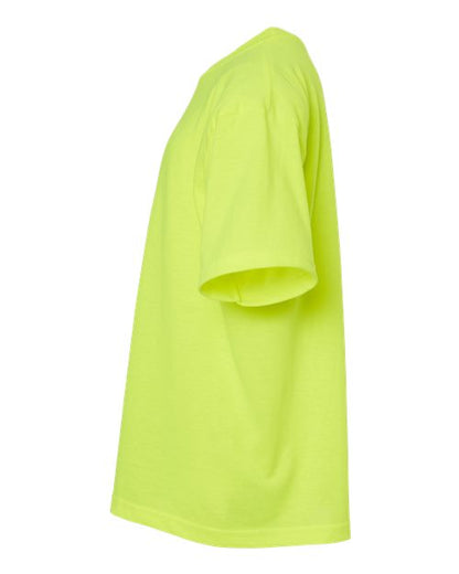 M&O Youth Gold Soft Touch T-Shirt 4850 Safety Green