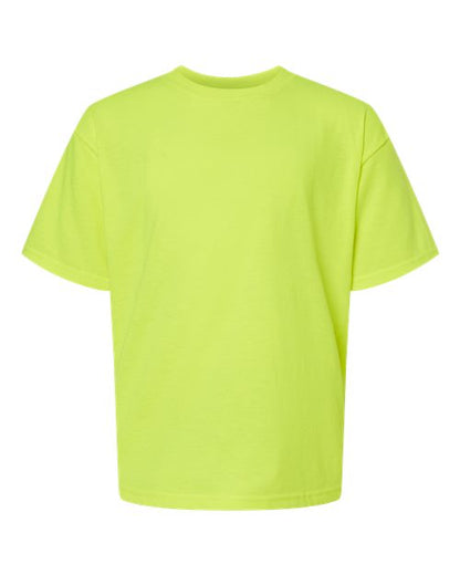 M&O Youth Gold Soft Touch T-Shirt 4850 Safety Green