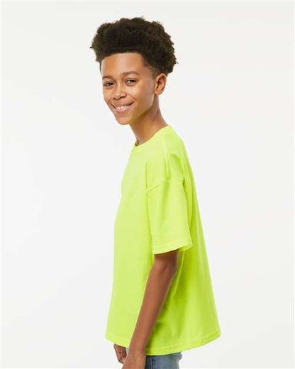 M&O Youth Gold Soft Touch T-Shirt 4850 Safety Green