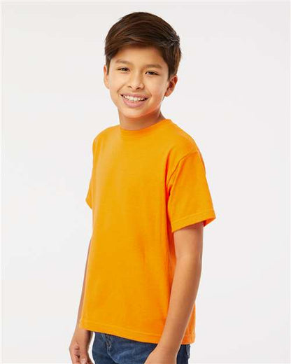 M&O Youth Gold Soft Touch T-Shirt 4850 Safety Orange