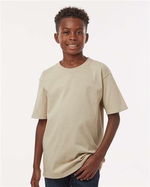 M&O Youth Gold Soft Touch T-Shirt 4850 Sand