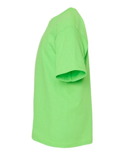 M&O Youth Gold Soft Touch T-Shirt 4850 Vivid Lime