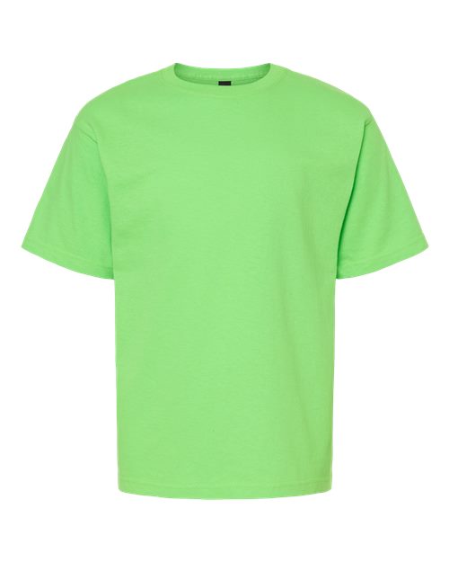 M&O Youth Gold Soft Touch T-Shirt 4850 Vivid Lime