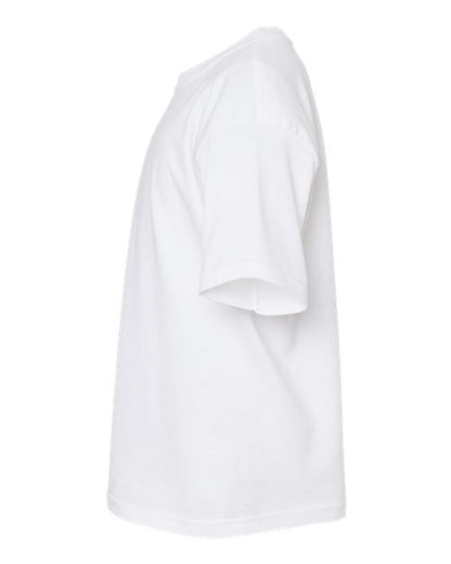 M&O Youth Gold Soft Touch T-Shirt 4850 White