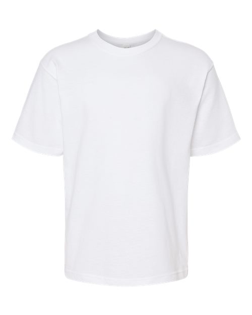 M&O Youth Gold Soft Touch T-Shirt 4850 White