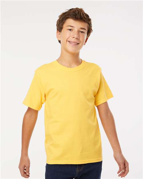 M&O Youth Gold Soft Touch T-Shirt 4850 Yellow