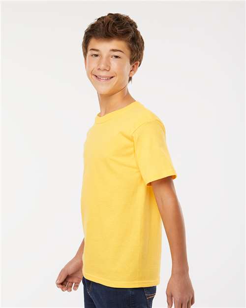 M&O Youth Gold Soft Touch T-Shirt 4850 Yellow