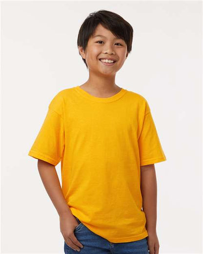 M&O Youth Gold Soft Touch T-Shirt 4850 Gold